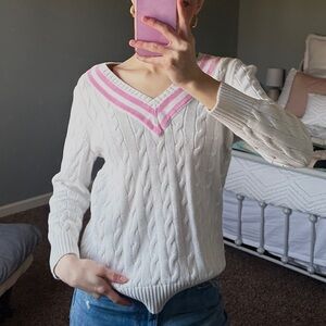 Vintage Ralph Lauren Cable Knit Cricket Sweater